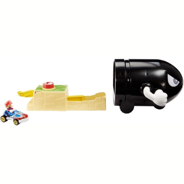 Pista de Juguete Hot Wheels Mario Kart Lanzador Bullet Bill