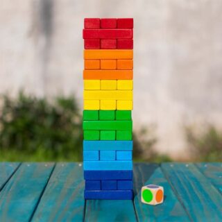 Jenga Juego De Mesa En Colores