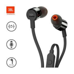 "Audífonos JBL T110 Pure Bass Sound 3.5mm con Micrófono Negro"