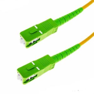 Cable Patch Cord de Fibra Óptica OM3 3.0mm SC-SC APC 9/125 1.5 Metros