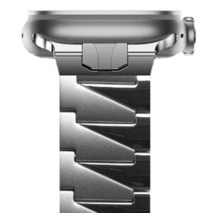 Correa Compatible con Apple Watch de Acero Inoxidable Small Square Color Plata