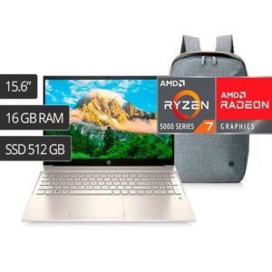 HP Pavilion 15 EH1021LA Ryzen 7 5700U RAM 16GB Disco SSD 512GB VIDEO AMD Radeon Windows 11 Pantalla