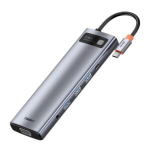 Hub Baseus Metal Gleam Series 11 en 1 Multifuncional Type-C