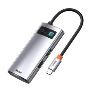 Hub Baseus Metal Gleam Series 4 en 1 Multifuncional Type-C