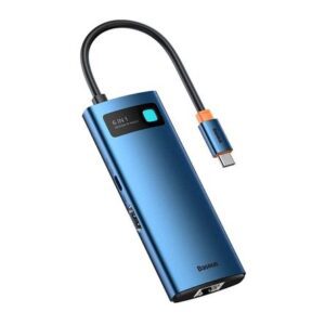 Hub Baseus Metal Gleam Series 8 en 1 Multifuncional Type-C