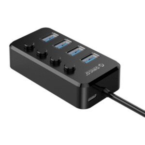 Hub Orico 4 Puertos Tsu3-4a Usb 3.0 Adaptador Switch Independiente