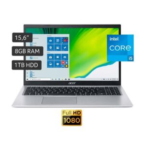 Laptop ACER Aspire 5 A515-56-56C1 15.6" Intel Core i5 11va generación 8GB 1TB HDD