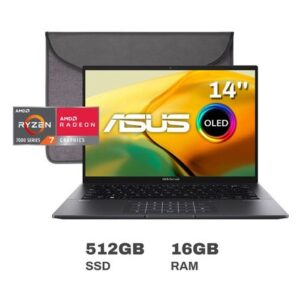 Laptop Asus Zenbook 14 OLED UM3402YA-KM465W AMD Ryzen 7 16GB RAM 512GB SSD 14
