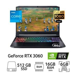 Laptop Gamer Acer Nitro 5 AN515-57-501B Intel Core i5 16GB RAM 512GB SSD 15.6