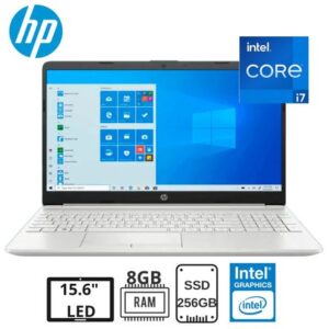 Laptop Hp 15 Dw1073La 15.6' Hd,Intel Core i7, 8Gb, 256Gb W10