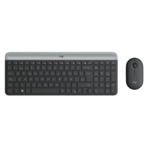 Logitech Mk470 Kit Teclado Y Mouse Inalambrico Slim Usb Black