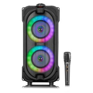 Mini Torre Bluetooth Rgb con Mic Fm Usb msd Eversound Ducale Ev2005