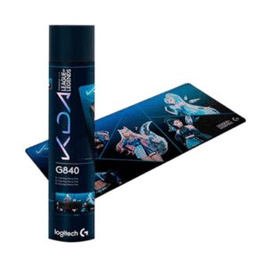 Mouse Pad Color Azul Y Negro Edicion Limitada Logitech G840 Cloth Kda XL