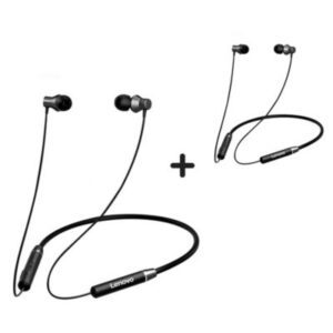 "Pack x2 Audífonos Bluetooth Lenovo HE05 Negro"
