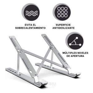 Soporte de Metal Plegable para Laptop, Tablet