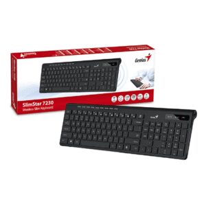 Teclado Genius Slimstar 7230 Wireless Multimedia Negro (31310021401)