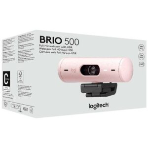 Webcam Logitech Brio 500 Full Hd Rosado