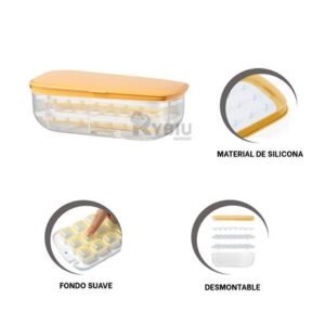 Bandeja de Material Silicona Transparente de Hielo