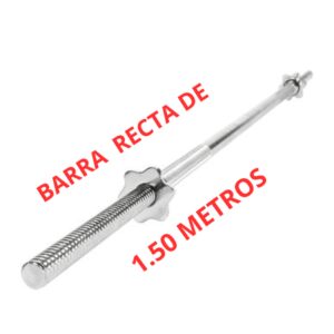 Barra Recta Cromada de 1.50 Metros