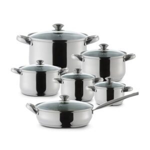 Batería de Cocina 12 Piezas Prime Design Inox