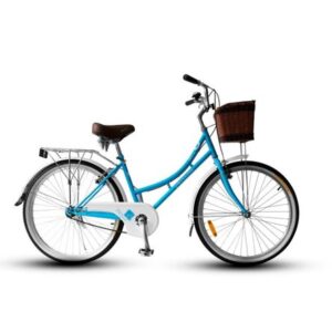 Bicicleta Crossbike Aro 26 Urbana City26 Celeste