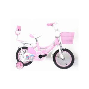 Bicicleta Infantil Kids Aro 12 Doble Asiento Rosado