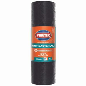 Bolsa de Basura VIRUTEX Antibacterial Rollo 50lt 10un