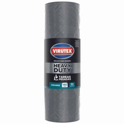 Bolsa de Basura VIRUTEX Reforzada Rollo 140lt 10un