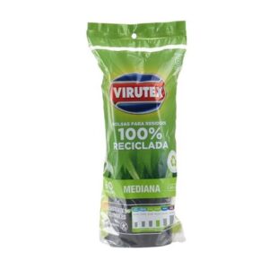 Bolsa negra de basura rollo 50l x 60 unidades