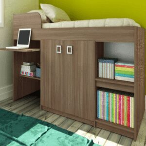 Camarote Multifuncional con Escritorio 1 Plaza / 1.5 Plazas DMuebles Barcelona