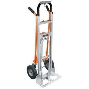 Carreta de carga convertible de aluminio soporta 350Kg Truper 16188