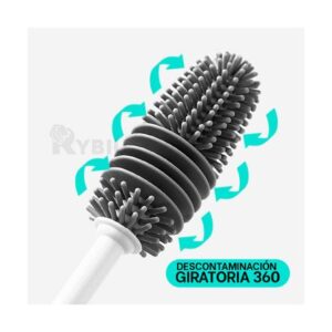 Cepillo Color Plomo de Botella de Silicona para Cocina