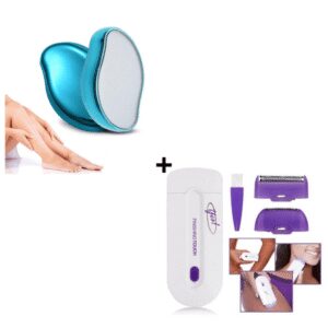 Combo Depiladora de Cristal + Depilador Removedor de Vello Yes