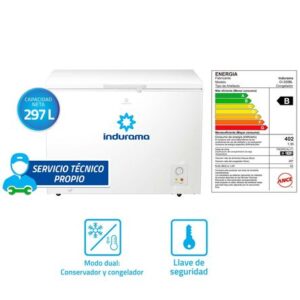 Congeladora INDURAMA 295L CI-320B Blanco