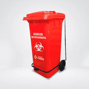 Contenedor de Basura a Pedal WARMI 120 Lts. Rojo