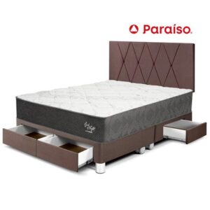 Dormitorio Good Night Cajones Queen Cabecera Loft Chocolate