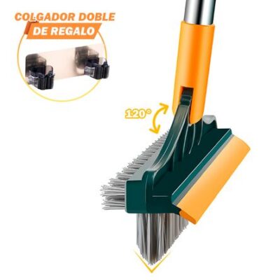 Escoba Mágica 3en1 Giratorio 120° E11 VD Y Colgador Doble