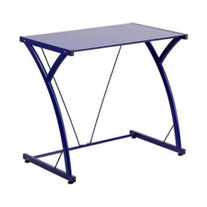 Escritorio de vidrio Berlín Azul