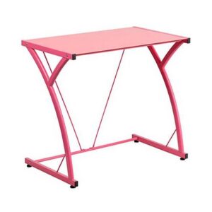 Escritorio de vidrio Berlín Rosado