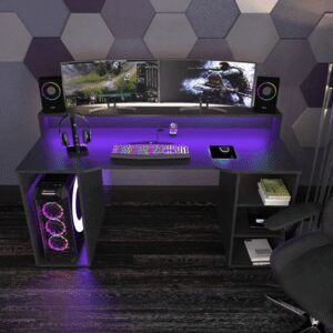 Escritorio Gamer Royale 145cm Negro