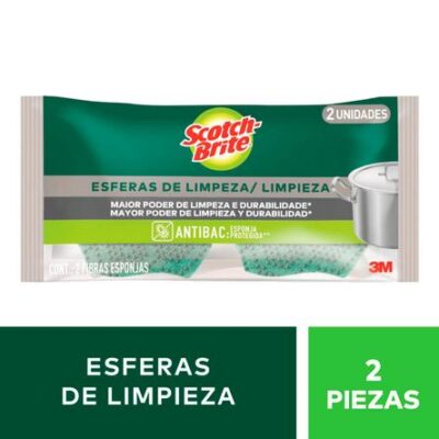 Esponja SCOTCH BRITE Esferas de Limpieza 2un