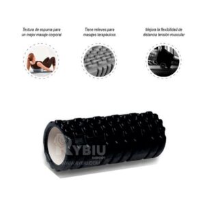 Foam Roller Yoga Negro de 35 cm