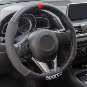 Funda Sparco Volante Fibra Sps131 Rojo