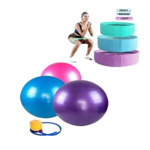 Gym ball pelota para yoga Elástica bandas