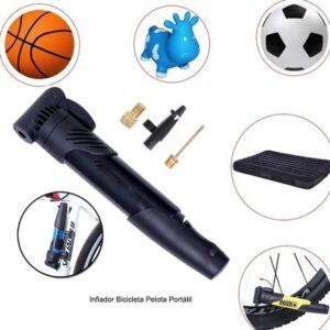 Inflador Bicicleta Pelota Portátil Negro