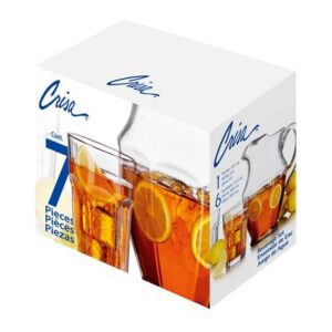 Juego de 6 Vasos más Jarra Nueva York Libbey 7 Piezas