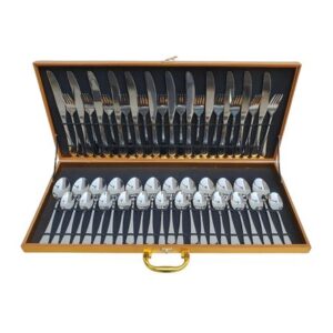 Juego de Cubiertos de Acero de 48 Piezas con Maletín