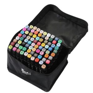 Juego De Plumones Doble Punta 80 Piezas