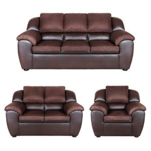 Juego de Sala Tucson 321 Rabhé Marrón