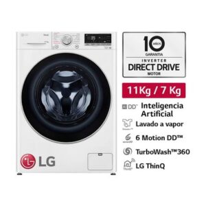 Lavaseca LG WD11WVC3S6 AI DD Carga Frontal 11kg/7kg Blanca